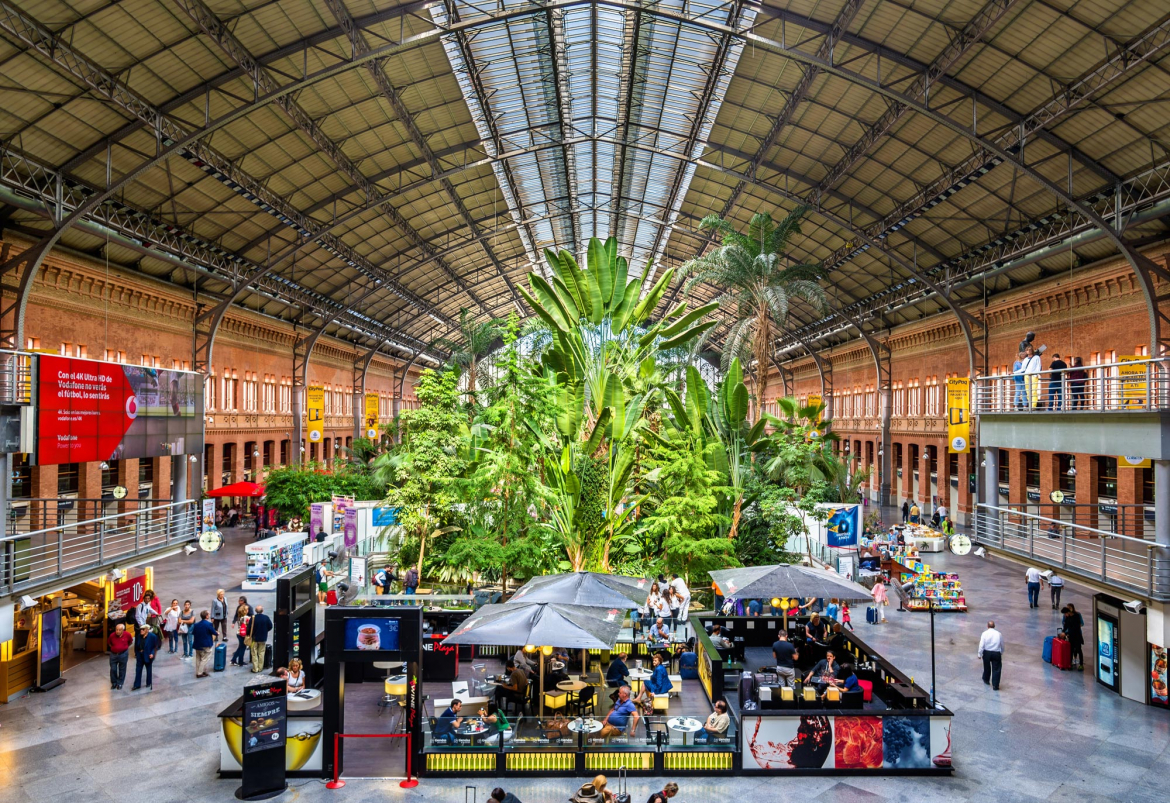 Image: Leonid Andronov – stock.adobe.com; Atocha Staion, Madrid, Spain